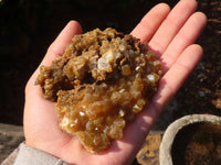 Natural Limonite Quartz Clusters x 6 From Solwezi, Zambia