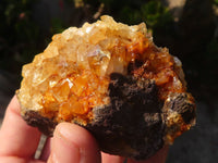 Natural Limonite Quartz Clusters x 6 From Solwezi, Zambia