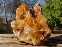 Natural Limonite Quartz Clusters x 6 From Solwezi, Zambia