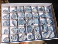 Natural New Sky Blue Calcite Specimens  x 35 From Spitzkop, Namibia