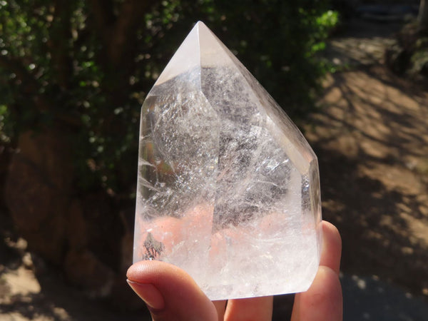 Polished Quartz Crystal Points x 2 From Zambia