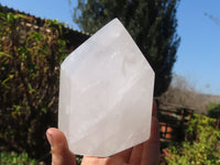 Polished Quartz Crystal Points x 2 From Zambia