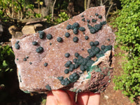 Natural Rare Ball Malachite On Drusy Quartz & Dolomite Matrix  x 1 From Kambove, Congo - Toprock Gemstones and Minerals 