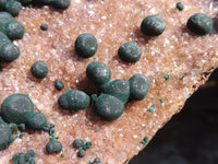 Natural Rare Ball Malachite On Drusy Quartz & Dolomite Matrix  x 1 From Kambove, Congo - Toprock Gemstones and Minerals 