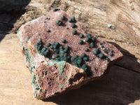 Natural Rare Ball Malachite On Drusy Quartz & Dolomite Matrix  x 1 From Kambove, Congo - Toprock Gemstones and Minerals 