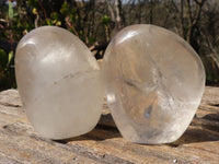 Polished Clear Rock Crystal Quartz Free Forms  x 7 From Madagascar