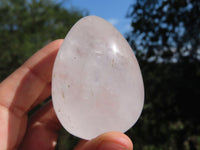 Polished Icy Quartz Crystal Eggs x 6 From Madagascar - TopRock