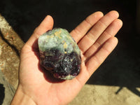 Natural Rough Watermelon Fluorite Cobbed Specimens  x 14 From Uis, Namibia - Toprock Gemstones and Minerals 