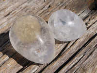 Polished Icy Quartz Crystal Eggs x 6 From Madagascar - TopRock