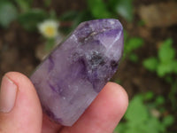 Polished Smokey Amethyst Window Quartz Crystals  x 12 From Madagascar - TopRock