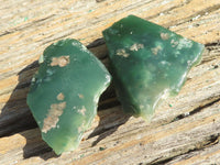 Polished Small Green Mtorolite Emerald Chrome Chrysoprase Plates x 35 From Mutorashanga, Zimbabwe - TopRock