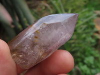 Polished Smokey Amethyst Window Quartz Crystals  x 12 From Madagascar - TopRock