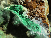 Natural Malachite In Matrix Specimens x 2 From Congo