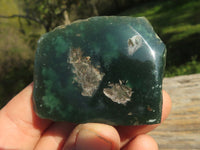 Polished Small Green Mtorolite Emerald Chrome Chrysoprase Plates x 35 From Mutorashanga, Zimbabwe - TopRock