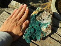 Natural Malachite In Matrix Specimens x 2 From Congo