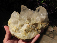 Natural Cascading Quartz Clusters With Large Optic Crystals  x 2 From Luena, Congo - TopRock