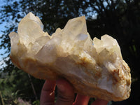 Natural Cascading Quartz Clusters With Large Optic Crystals  x 2 From Luena, Congo - TopRock