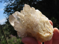 Natural Cascading Quartz Clusters With Large Optic Crystals  x 2 From Luena, Congo - TopRock