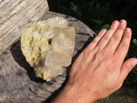 Natural Cascading Quartz Clusters With Large Optic Crystals  x 2 From Luena, Congo - TopRock