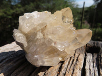 Natural Cascading Quartz Clusters With Large Optic Crystals  x 2 From Luena, Congo - TopRock