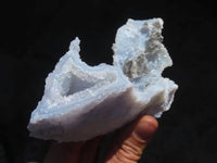 Natural Etched Blue Chalcedony Specimens  x 2 From Nsanje, Malawi