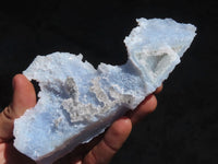 Natural Etched Blue Chalcedony Specimens  x 2 From Nsanje, Malawi