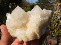 Natural "Cathedral Window" Candle Quartz Formations  x 3 From Madagascar