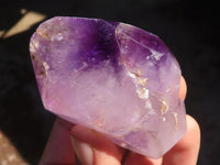 Polished Gorgeous Window Amethyst Crystals  x 5 From Madagascar - Toprock Gemstones and Minerals 