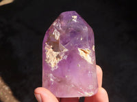 Polished Gorgeous Window Amethyst Crystals  x 5 From Madagascar - Toprock Gemstones and Minerals 