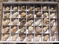 Natural Single Pineapple Quartz Crystals  x 35 From Antsirabe, Madagascar - TopRock