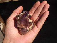 Polished Gorgeous Window Amethyst Crystals  x 5 From Madagascar - Toprock Gemstones and Minerals 