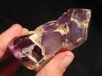 Polished Gorgeous Window Amethyst Crystals  x 5 From Madagascar - Toprock Gemstones and Minerals 