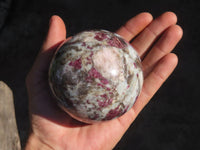 Polished Rubellite Pink Tourmaline Spheres x 2 From Ambatondrazaka, Madagascar