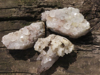 Natural Drusi Quartz Coated Calcite Pseudomorph Specimens  x 6 From Alberts Mountain, Lesotho - TopRock