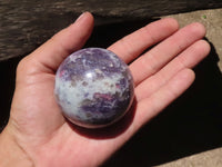 Polished Purple Lepidolite Spheres  x 4 From Madagascar - TopRock