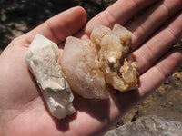 Natural Single Pineapple Quartz Crystals  x 35 From Antsirabe, Madagascar - TopRock