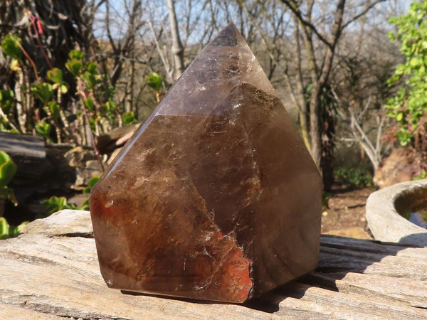 Polished Large Smokey Quartz Point  x 1 From Madagascar