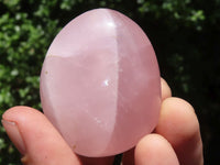 Polished Gemmy Pink Rose Quartz Palm Stones  x 12 From Madagascar - TopRock