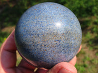 Polished Lazulite Spheres x 4 From Madagascar - TopRock