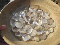 Polished Small Rock Crystal Quartz Gemstone Hearts  - sold per kg  from Madagascar - TopRock