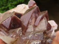 Natural Red Hematoid Quartz Clusters  x 2 From Karoi, Zimbabwe - TopRock