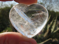 Polished Small Rock Crystal Quartz Gemstone Hearts  - sold per kg  from Madagascar - TopRock