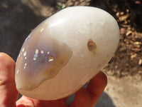 Polished Agate Standing Free Forms x 2 From Madagascar