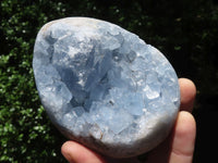 Natural Crystal Centred Blue Celestite Eggs  x 2 From Sakoany, Madagascar - TopRock