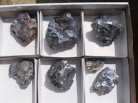 Natural Silver Lead Galena Specimens  x 8 From Kaokoveld, Namibia - TopRock