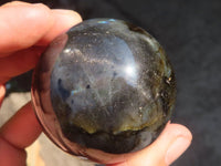 Polished Rare Flashy Labradorite Spheres x 6 From Tulear, Madagascar