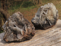 Natural Rare Bladed Barite Specimens  x 2 From Tenke Fungurume, Congo - TopRock