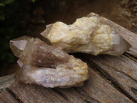 Natural Cascading White Phantom Smokey Quartz Specimens  x 6 From Luena, Congo - TopRock