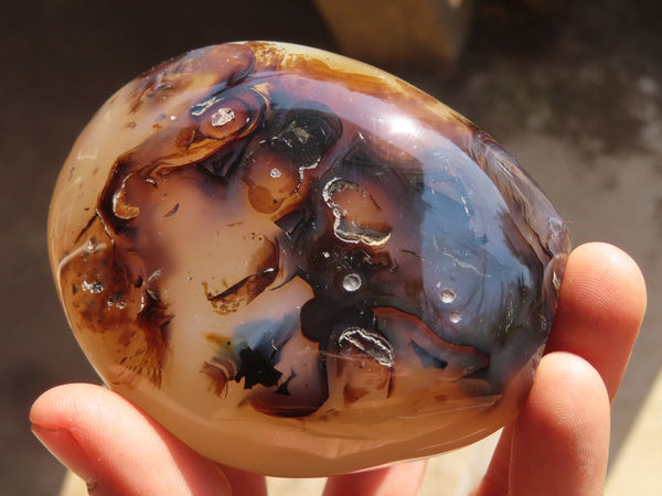 Polished Agate Standing Free Forms x 6 From West Coast, Madagascar