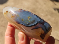 Polished Agate Standing Free Forms x 6 From West Coast, Madagascar